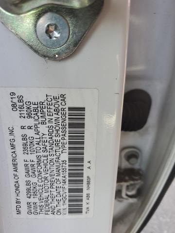 2019 HONDA ACCORD LX - 1HGCV1F14KA155735
