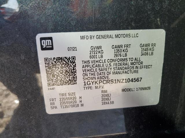 2022 CADILLAC XT6 PREMIU - 1GYKPCRS1NZ104567