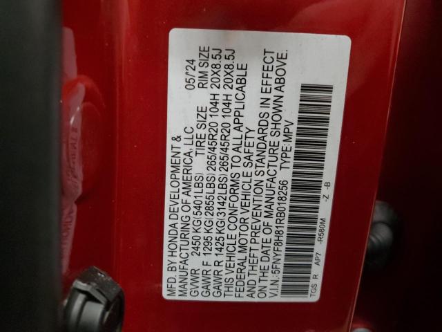 2024 HONDA PASSPORT B 5FNYF8H81RB018256