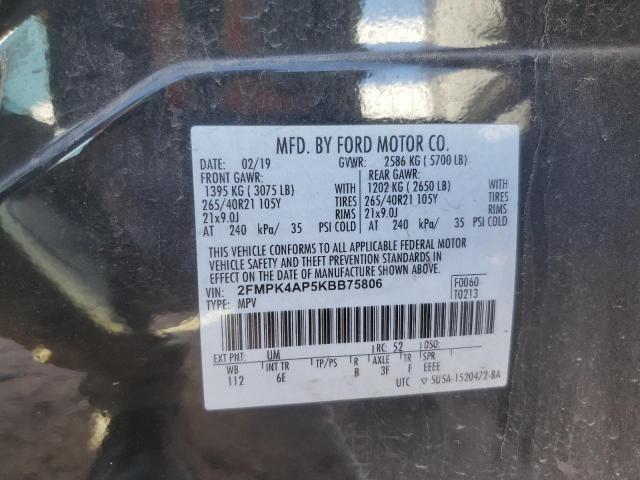 2019 FORD EDGE ST - 2FMPK4AP5KBB75806