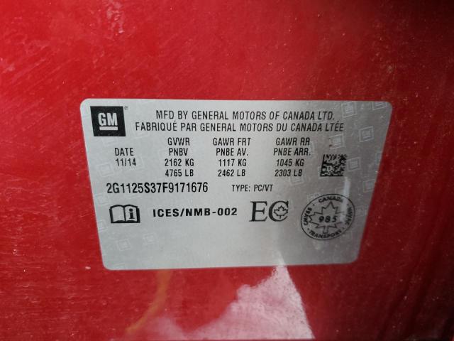 2015 CHEVROLET IMPALA LT 2G1125S37F9171676