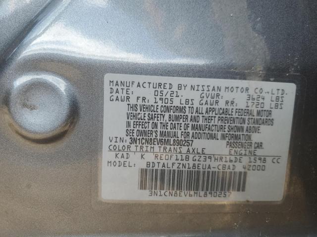 2021 NISSAN VERSA SV - 3N1CN8EV6ML890257