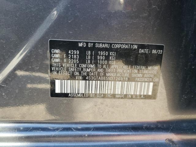 2022 SUBARU IMPREZA - 4S3GTAB65N3726018