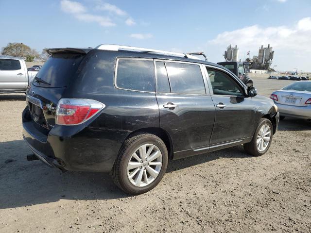 TOYOTA HIGHLANDER 2009 black  hybrid engine JTEEW44A292030886 photo #4