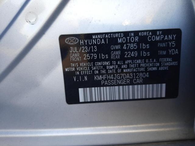 2013 HYUNDAI AZERA GLS - KMHFH4JG7DA312804