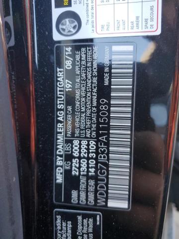 2015 MERCEDES-BENZ S 63 AMG - WDDUG7JB3FA115089