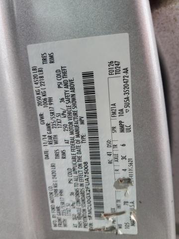 2015 FORD ESCAPE SE - 1FMCU0GX2FUA75008