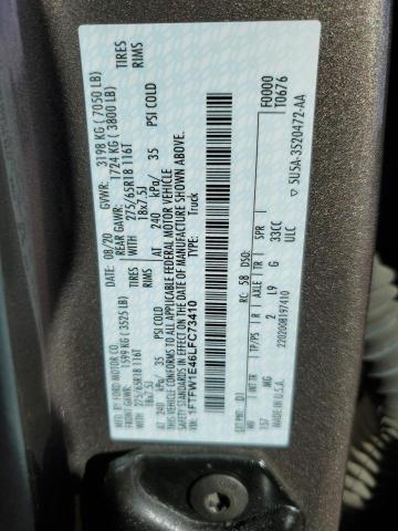 2020 FORD F150 SUPER - 1FTFW1E46LFC73410