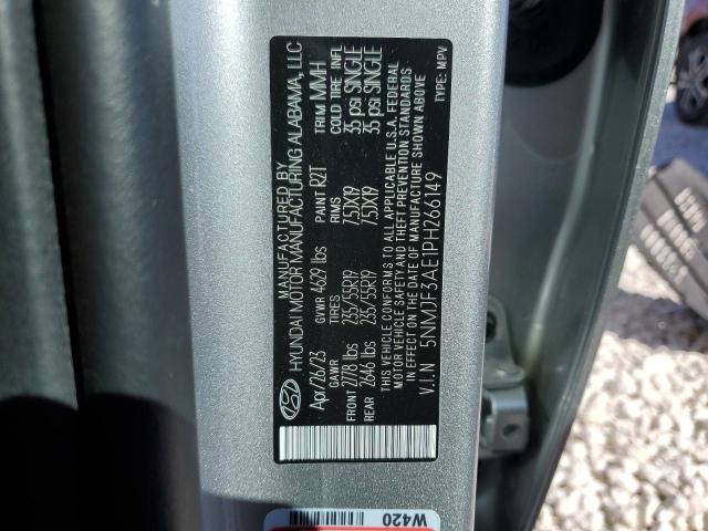 2023 HYUNDAI TUCSON SEL 5NMJF3AE1PH266149
