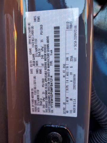 2021 FORD F150 SUPER - 1FTEW1EP5MFB41214