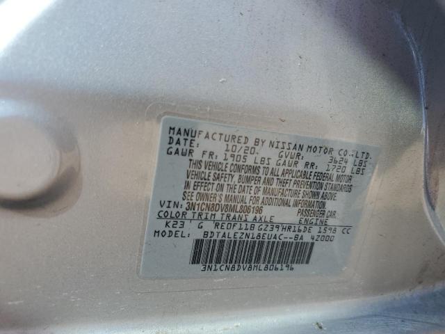 2021 NISSAN VERSA S - 3N1CN8DV8ML806196