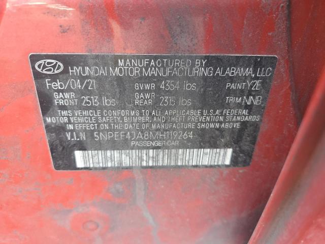2021 HYUNDAI SONATA SEL - 5NPEF4JA8MH119264