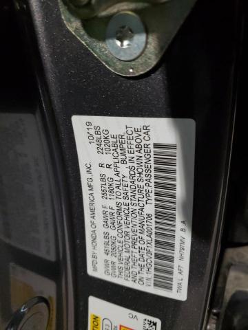 2020 HONDA ACCORD HYB - 1HGCV3F1XLA001706