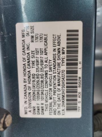 2016 HONDA CR-V EXL - 2HKRM3H73GH542270