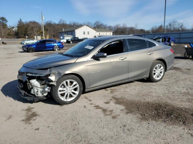 CHEVROLET MALIBU LT 2018 gray  gas 1G1ZD5ST3JF107423 photo #1