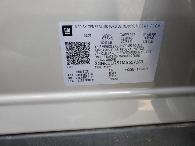 2021 CHEVROLET BLAZER PRE - 3GNKBLRS1MS557160