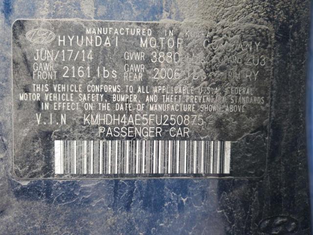 2015 HYUNDAI ELANTRA SE - KMHDH4AE5FU250875