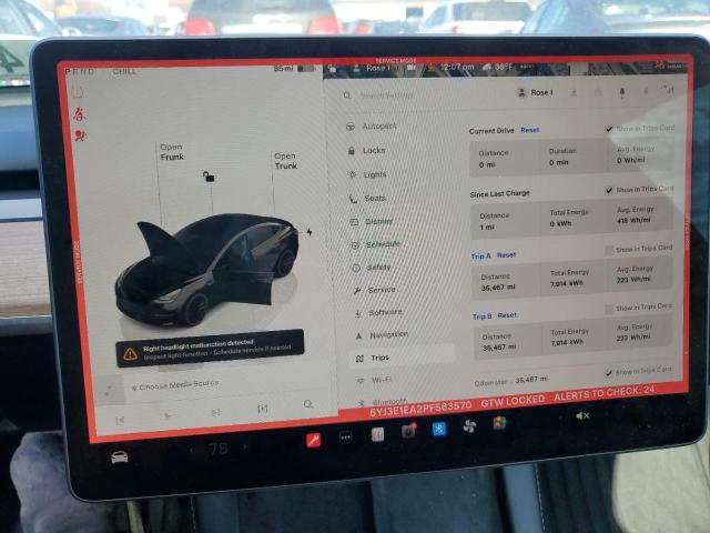 2023 TESLA MODEL 3 - 5YJ3E1EA2PF563570