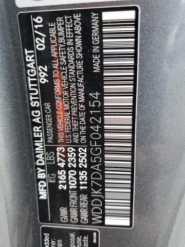 2016 MERCEDES-BENZ SL 550 WDDJK7DA5GF042154