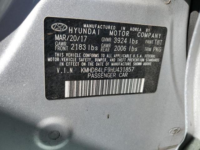 2017 HYUNDAI ELANTRA SE - KMHD84LF9HU431857