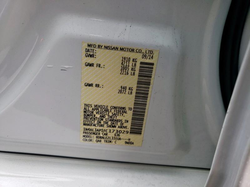 2015 NISSAN ALTIMA 2.5 - 1N4AL3AP1FC173029