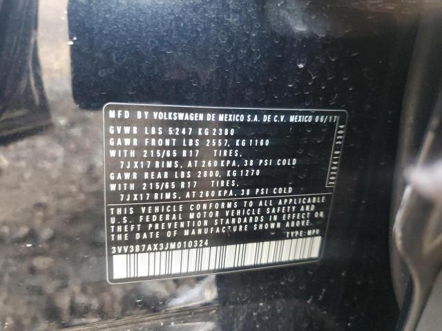 2018 VOLKSWAGEN TIGUAN SE - 3VV3B7AX3JM010324