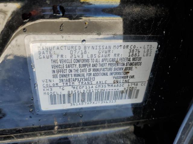 2018 NISSAN SENTRA S - 3N1AB7APXJY346313