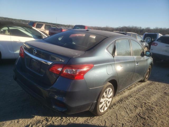 NISSAN SENTRA S 2016 blue sedan 4d gas 3N1AB7APXGY257978 photo #4