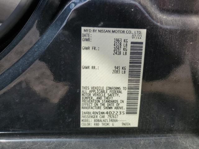 1N4BL4DV1NN402235 2022 NISSAN ALTIMA