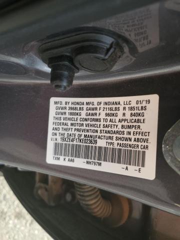 2019 HONDA INSIGHT LX 19XZE4F17KE023639