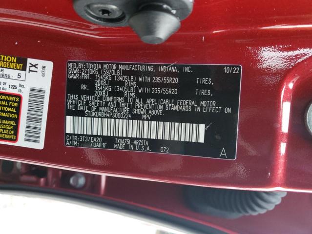 2023 TOYOTA HIGHLANDER - 5TDKDRBH4PS000224