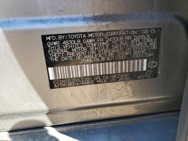2015 LEXUS GS 350 JTHBE1BL8FA011000