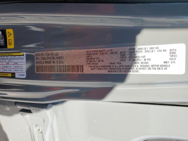 2022 JEEP GLADIATOR - 1C6HJTFG7NL164641