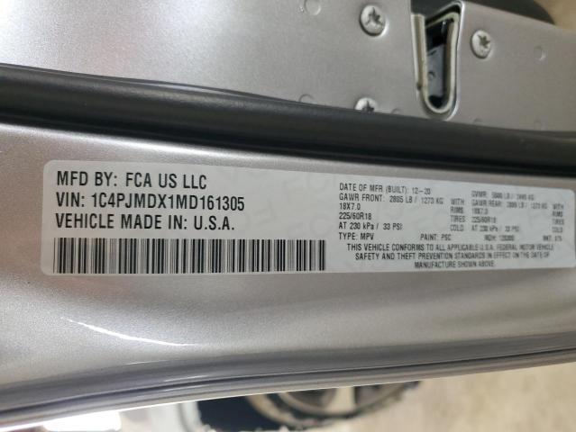 2021 JEEP CHEROKEE L - 1C4PJMDX1MD161305