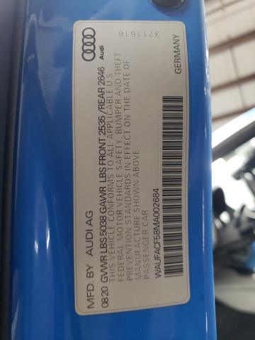 2021 AUDI A5 PREMIUM - WAUFACF58MA002684