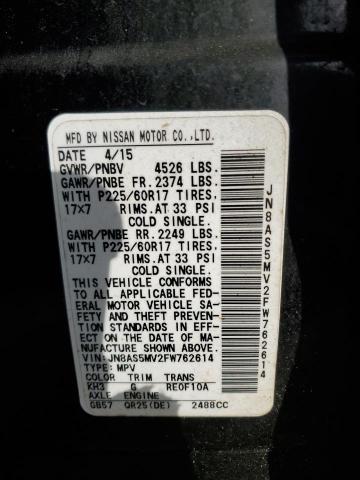 2015 NISSAN ROGUE SELE - JN8AS5MV2FW762614