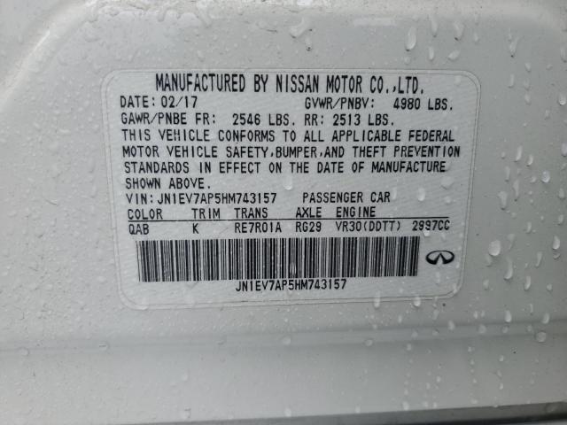2017 INFINITI Q50 PREMIU - JN1EV7AP5HM743157