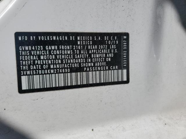 2019 VOLKSWAGEN JETTA SEL - 3VWE57BU8KM274690
