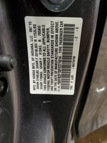 2015 HONDA CIVIC SE 19XFB2F70FE271614