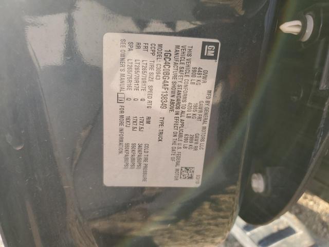 2010 CHEVROLET SILVERADO - 1GC4C0BG4AF138349