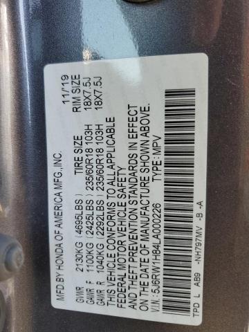 2020 HONDA CR-V EXL - 5J6RW1H84LA000226