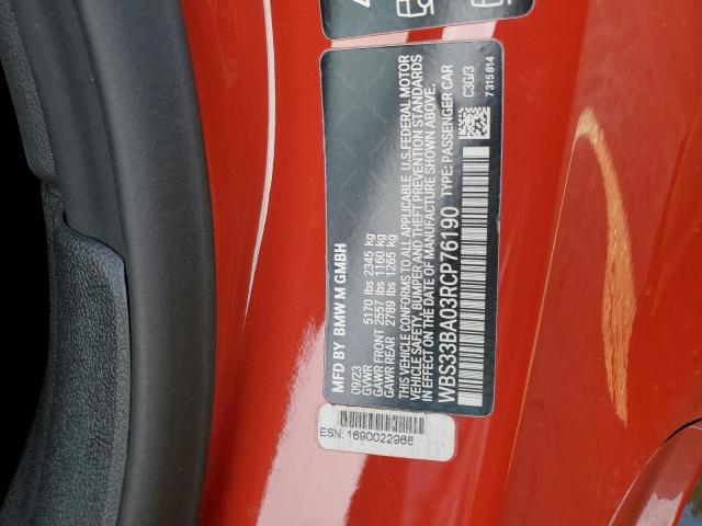 2024 BMW M4 COMPETI WBS33BA03RCP76190