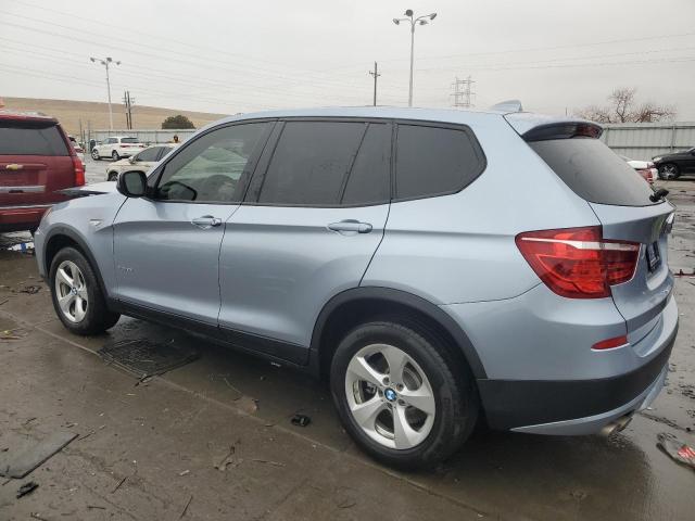 BMW X3 XDRIVE2 2012 blue  gas 5UXWX5C5XCL726315 photo #3