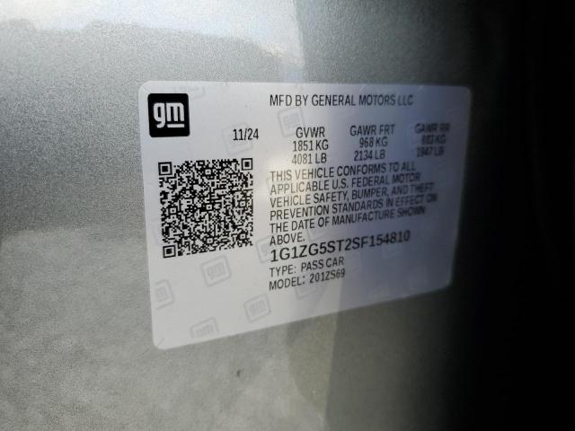 2025 CHEVROLET MALIBU RS - 1G1ZG5ST2SF154810