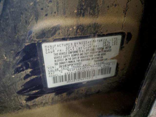 2019 NISSAN SENTRA S - 3N1AB7AP6KY434051