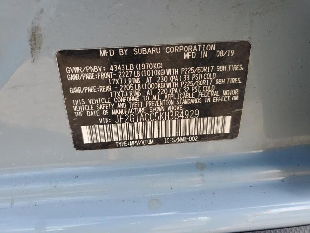 2019 SUBARU CROSSTREK - JF2GTACC5KH384929