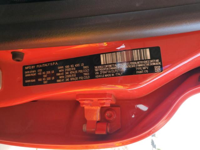 2020 FIAT 500X POP ZFBNFYA12LP871152