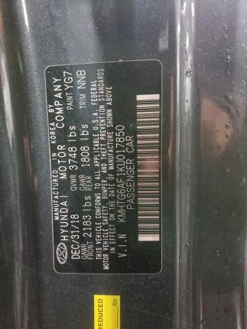 2019 HYUNDAI VELOSTER B - KMHTG6AF1KU017850