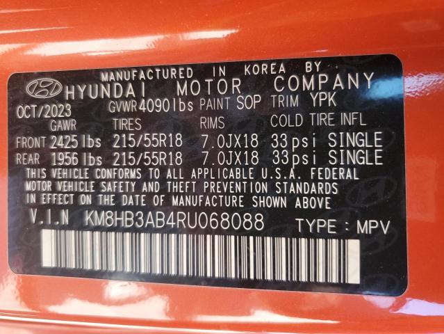 2024 HYUNDAI KONA SEL - KM8HB3AB4RU068088
