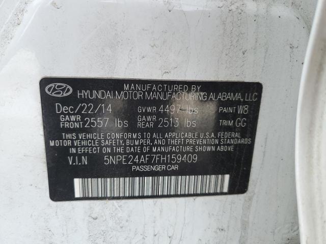 2015 HYUNDAI SONATA SE 5NPE24AF7FH159409